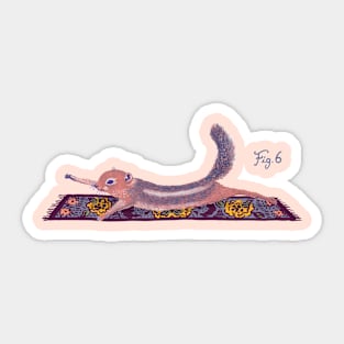 Squirrel Plank Sticker